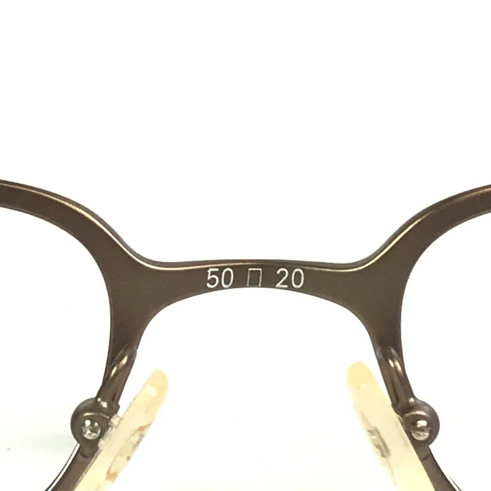 Vintage Ralph Lauren Petites Eyeglasses Frames RL678 OP2R Brown Gold 50-20-135